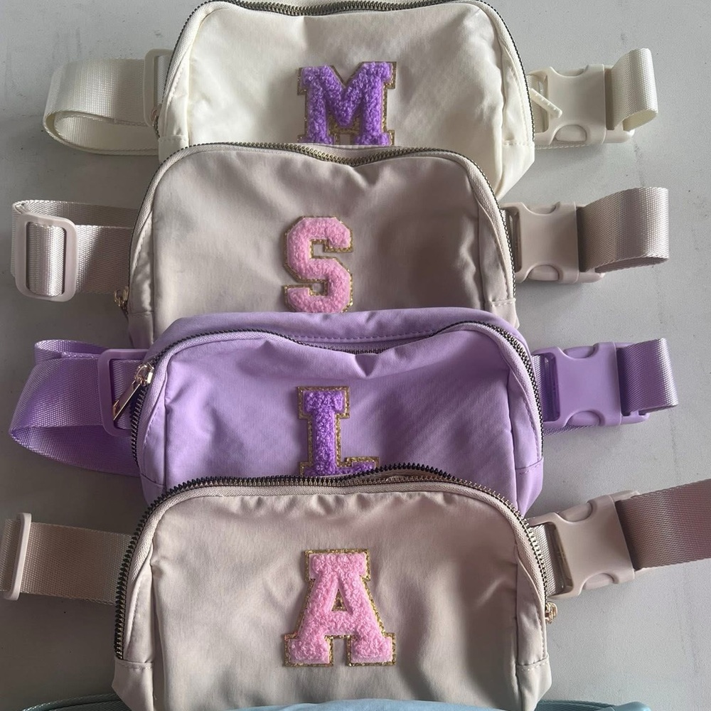 Crossbody Bags - Purple, Cream, Tan